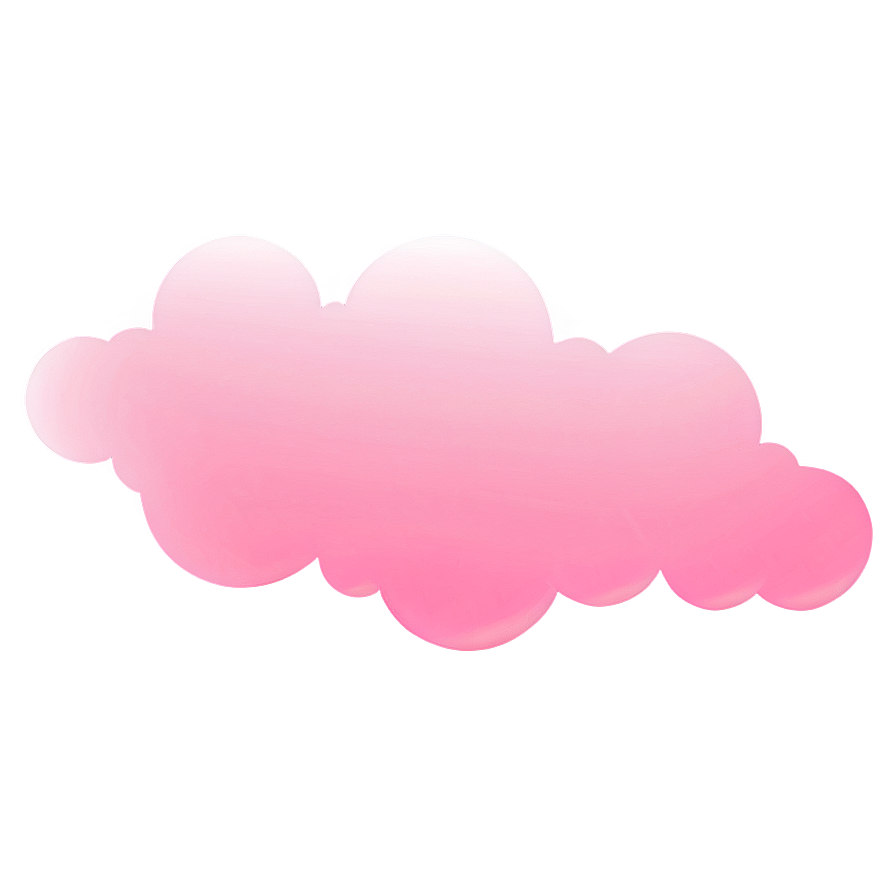 Pink Cloud Silhouette Png Vmn73 PNG