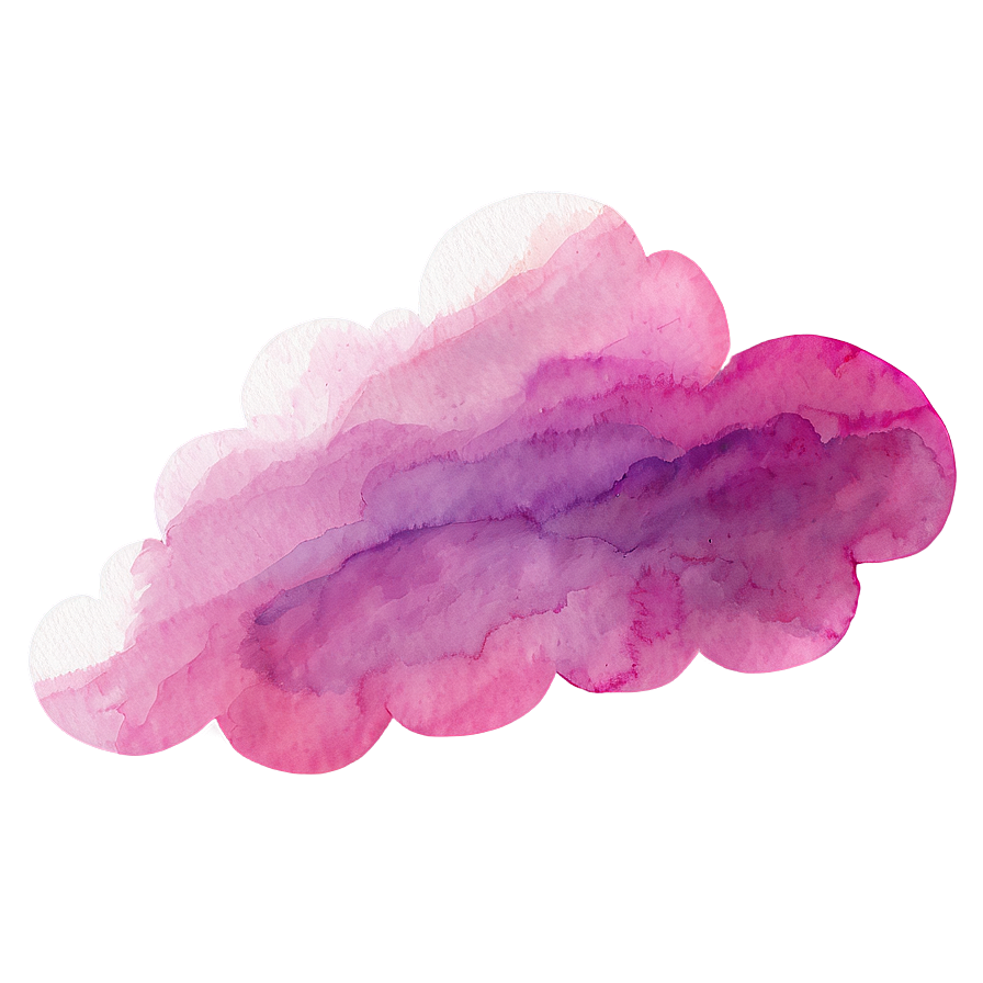 Pink Cloud Watercolor Texture Png Cbo20 PNG