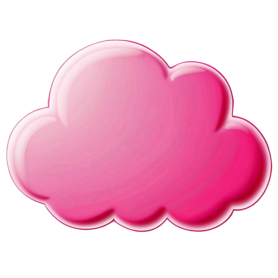 Pink Cloud Whimsical Design Png Ipa PNG