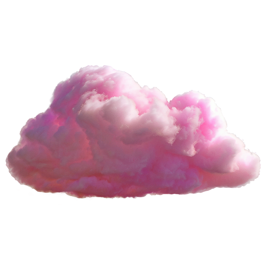 Pink Cloud With Sun Rays Png 42 PNG