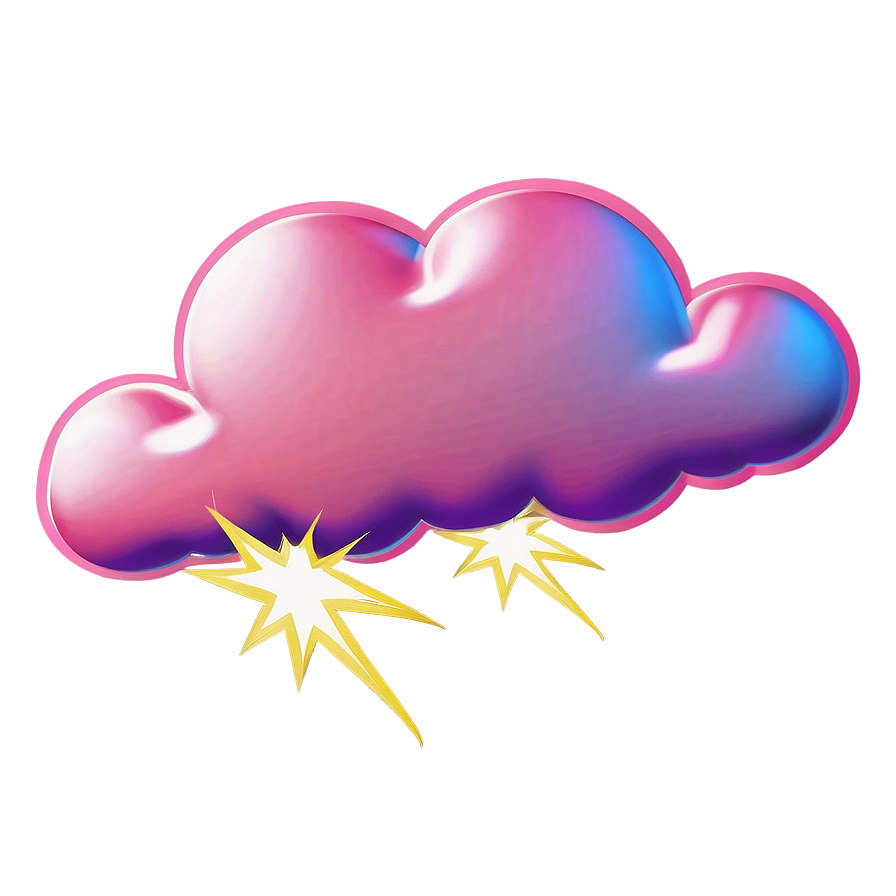 Pink Cloud With Sun Rays Png Uhh PNG