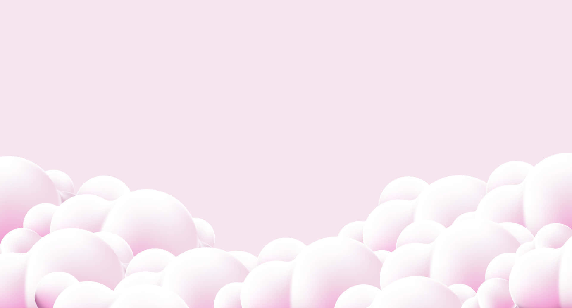 Fluffy Pink Clouds Background Digital Art Background