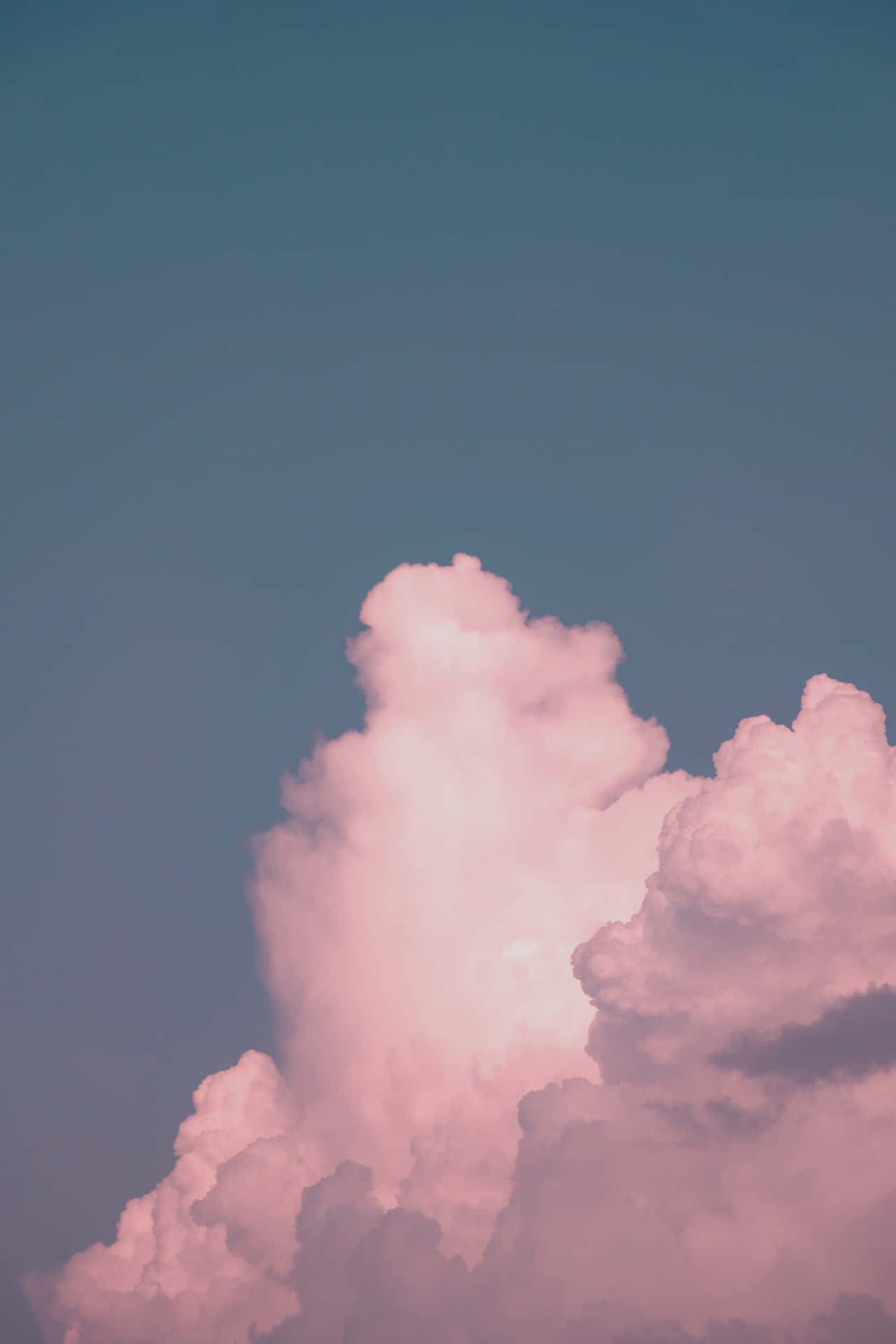 Grunge Aesthetic Pink Clouds Background