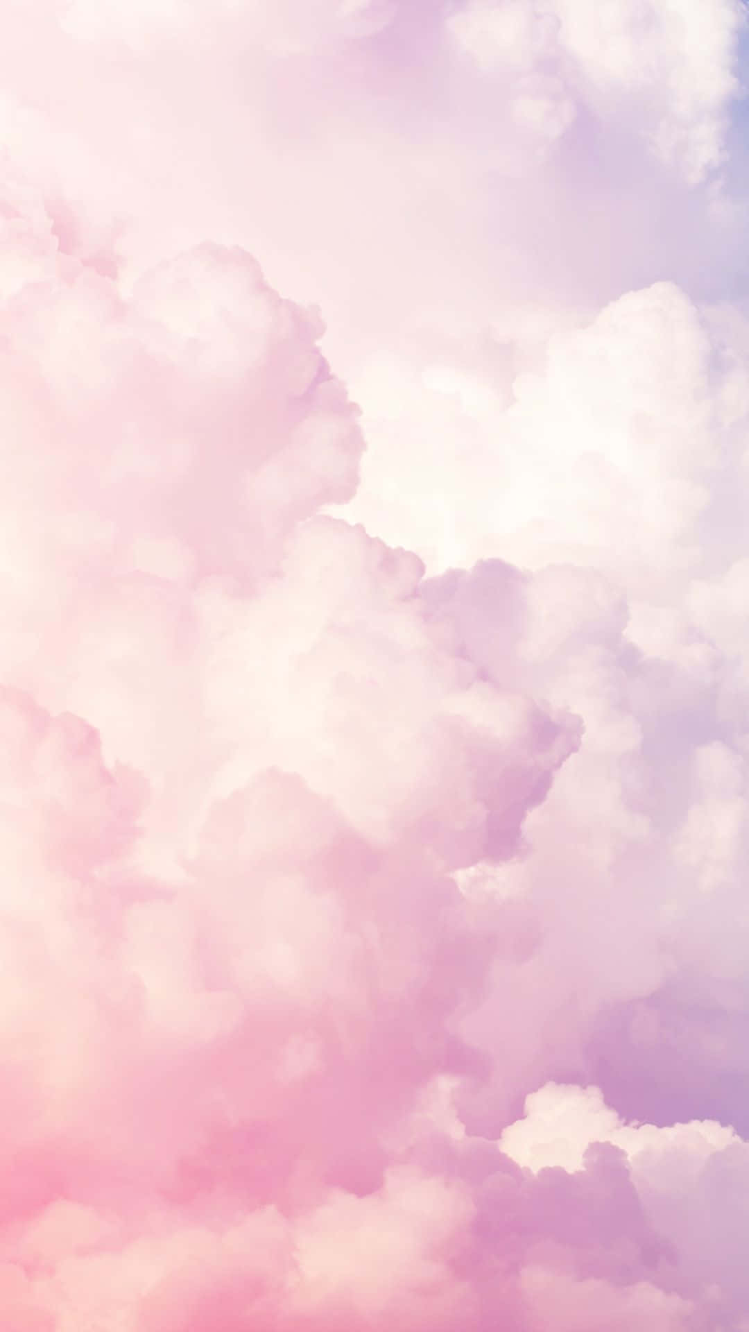 Abstract Pastel Pink Clouds Background