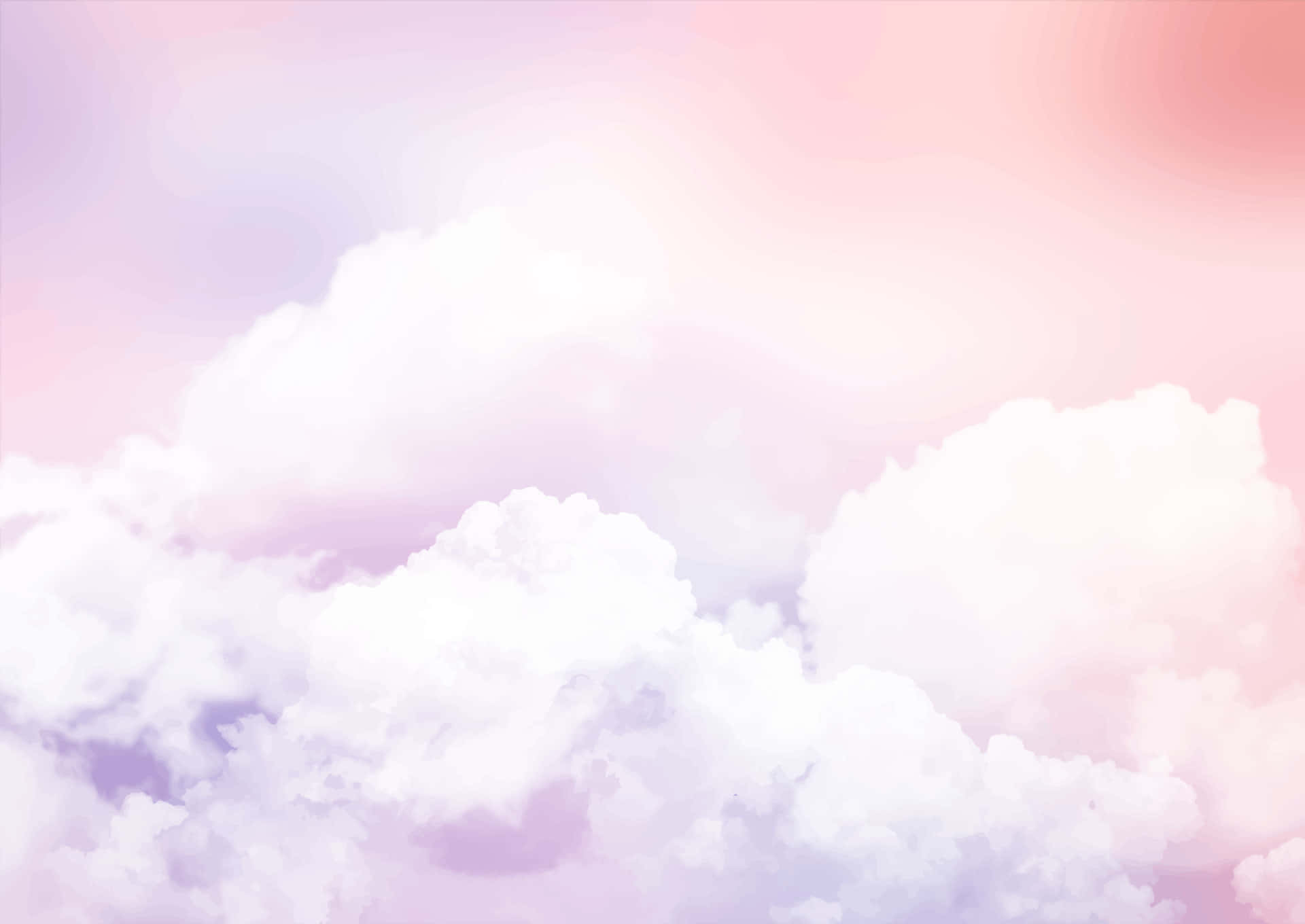 Abstract Sky Pink Clouds Background