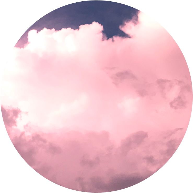 Download Pink Clouds Circle Backdrop | Wallpapers.com