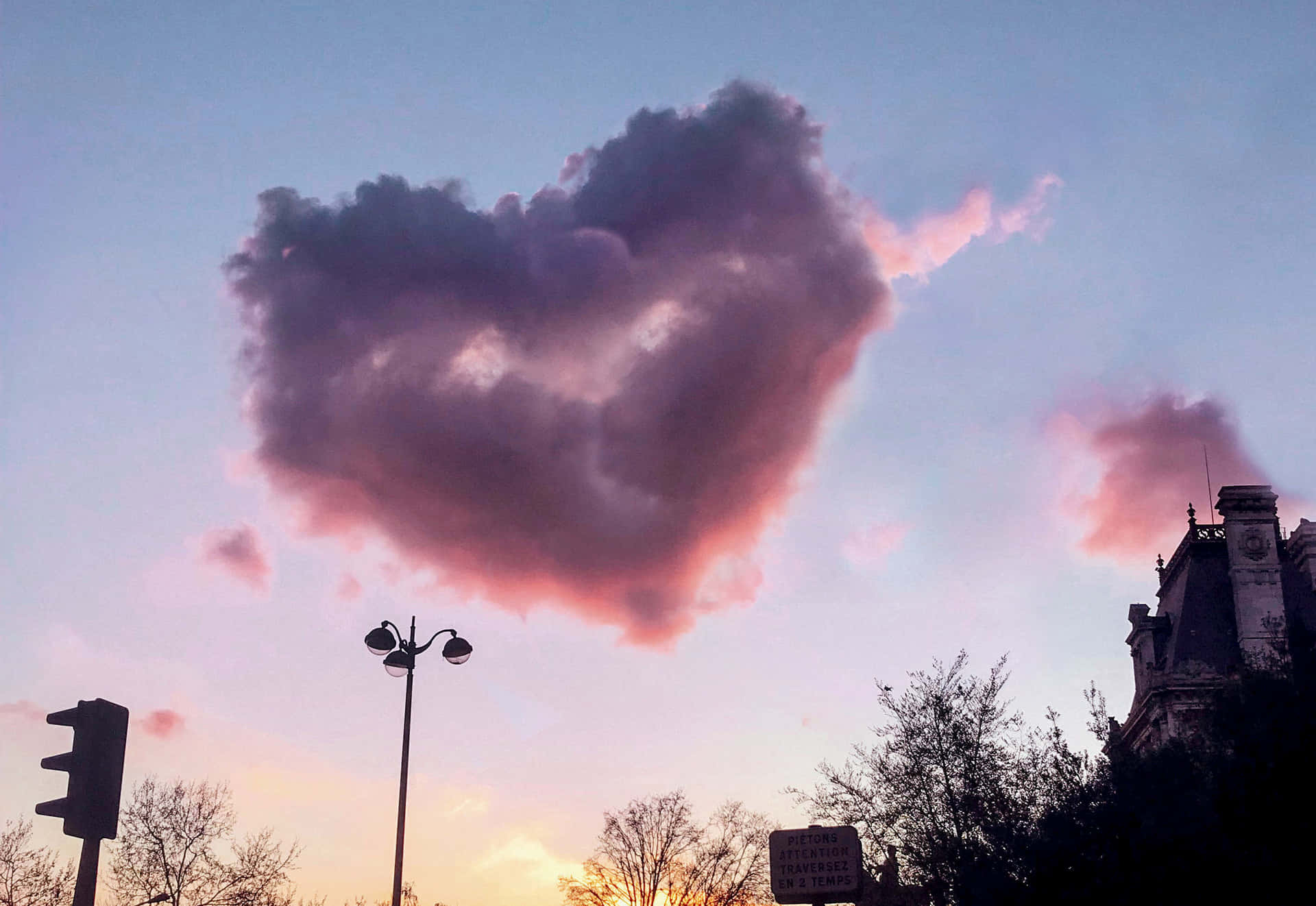 Heart Pink Clouds Pictures