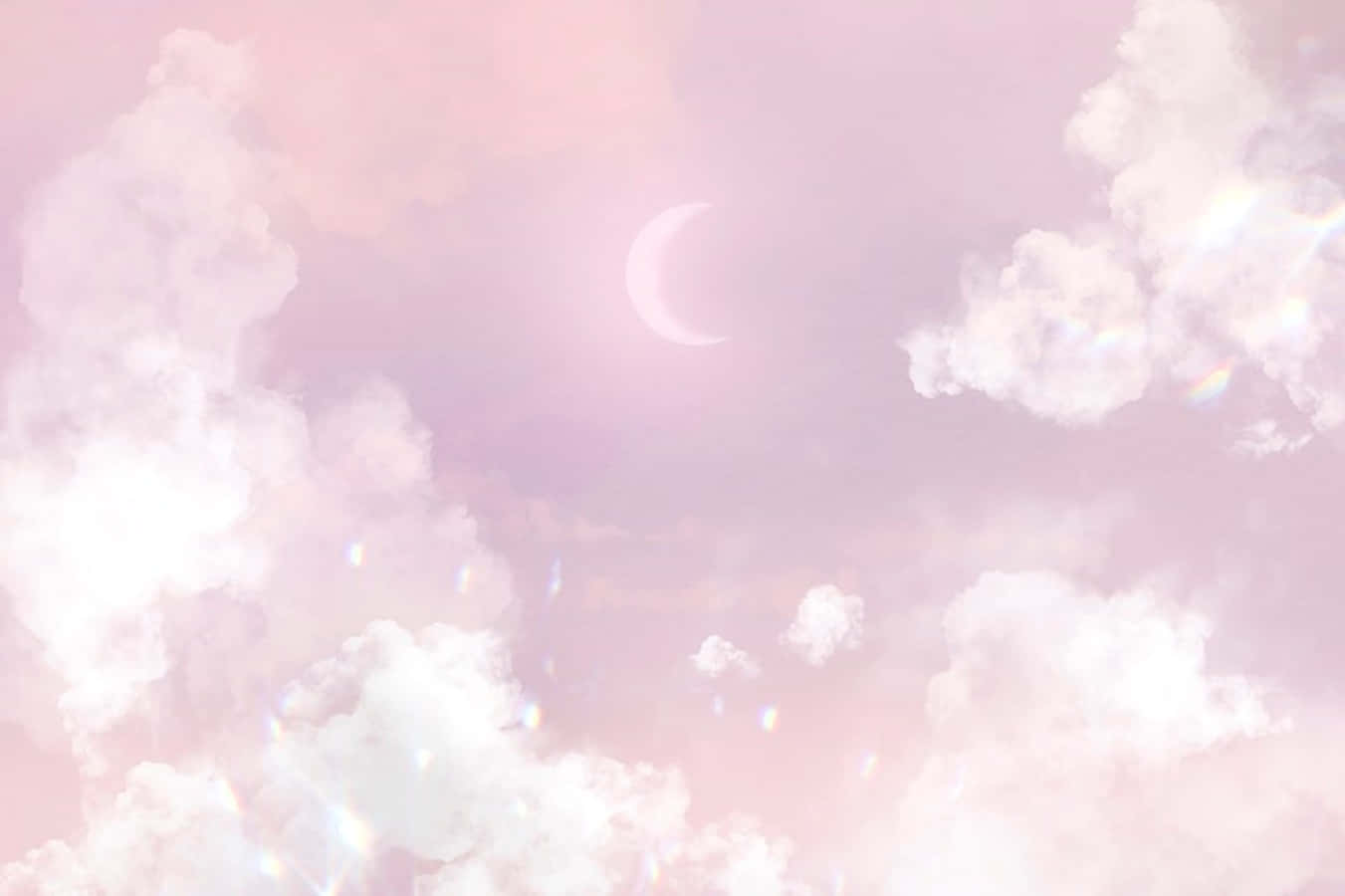 Rosawolken & Mondbilder