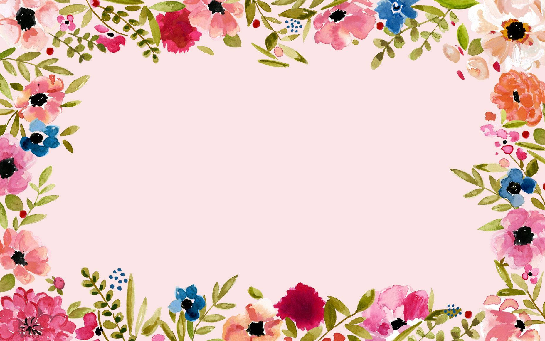 Desktopmit Blumigem Rosa Wallpaper