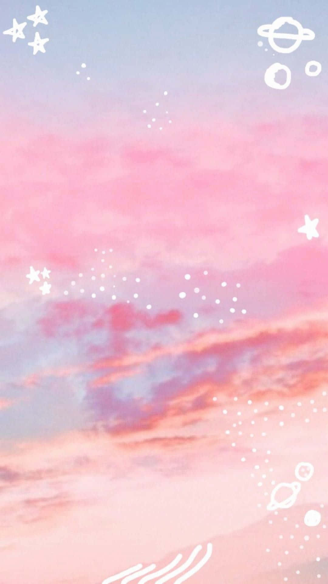 "A Heavenly Pile of Soft and Sweet Pink Cotton Candy" Wallpaper