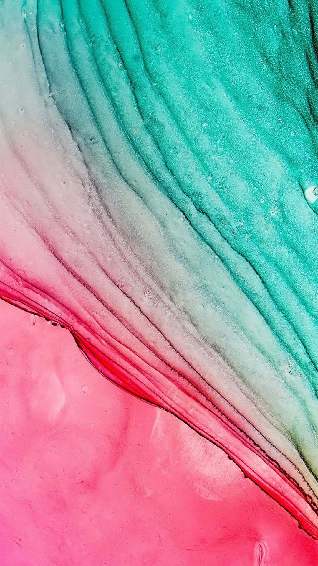 Enfarverig Baggrund Med En Pink, Blå Og Grøn Farve. Wallpaper