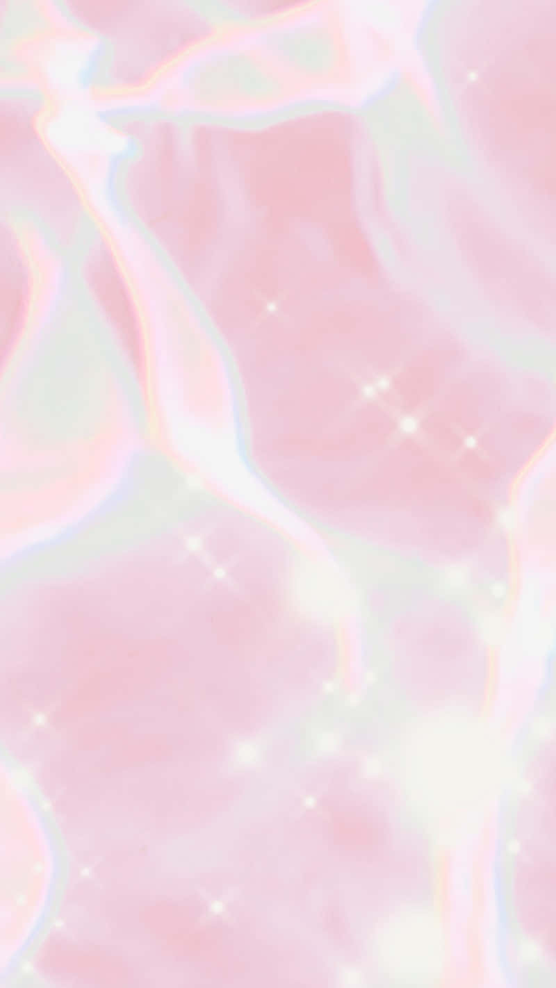 Pink Cotton Candy With Sparkles Wallpaper