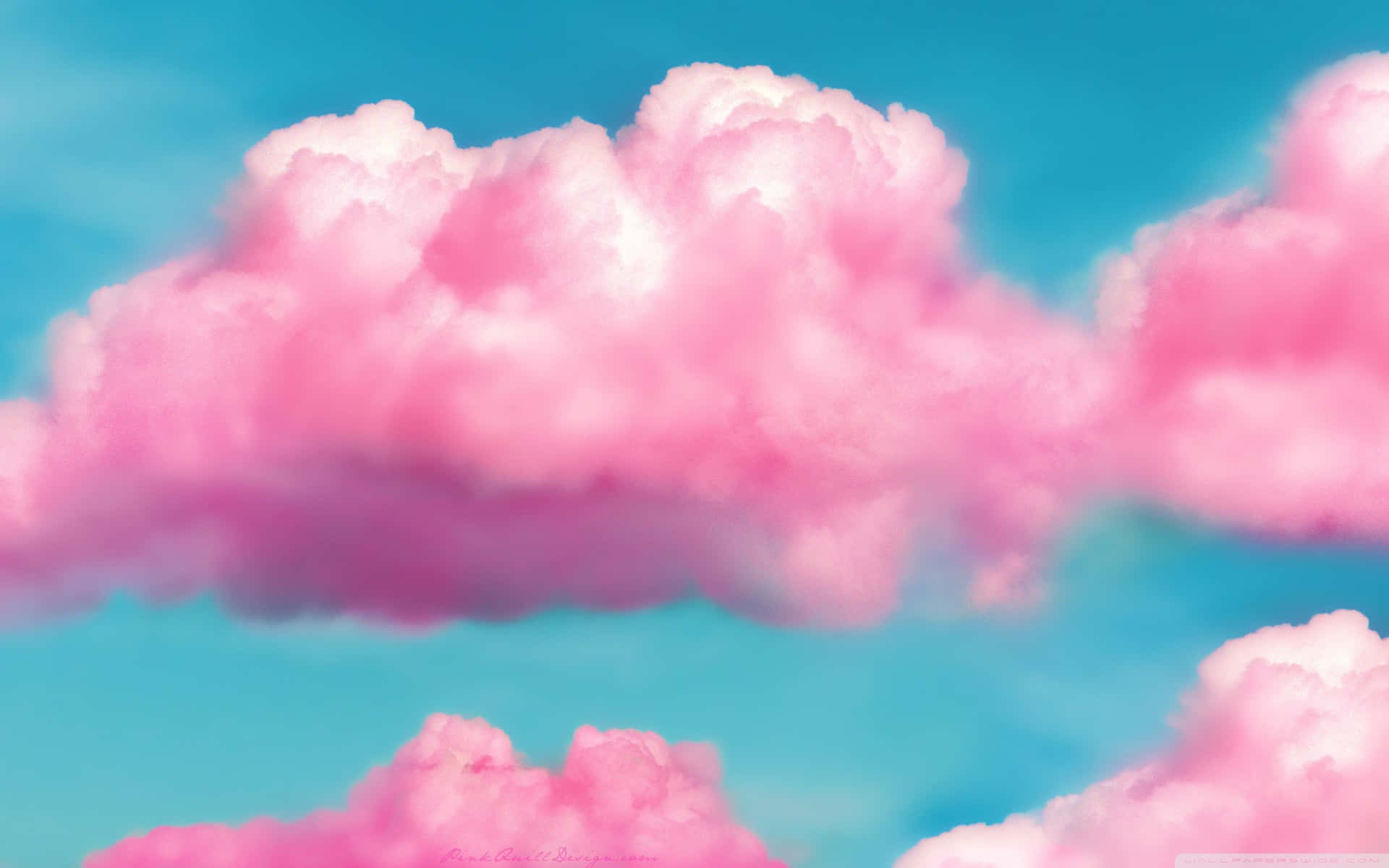 Pink skyer i himlen Wallpaper