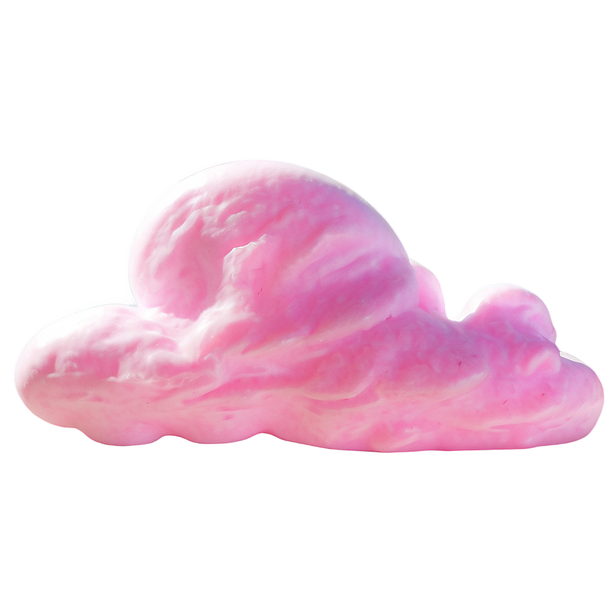 Pink Cotton Candy Cloud Png 05062024 PNG