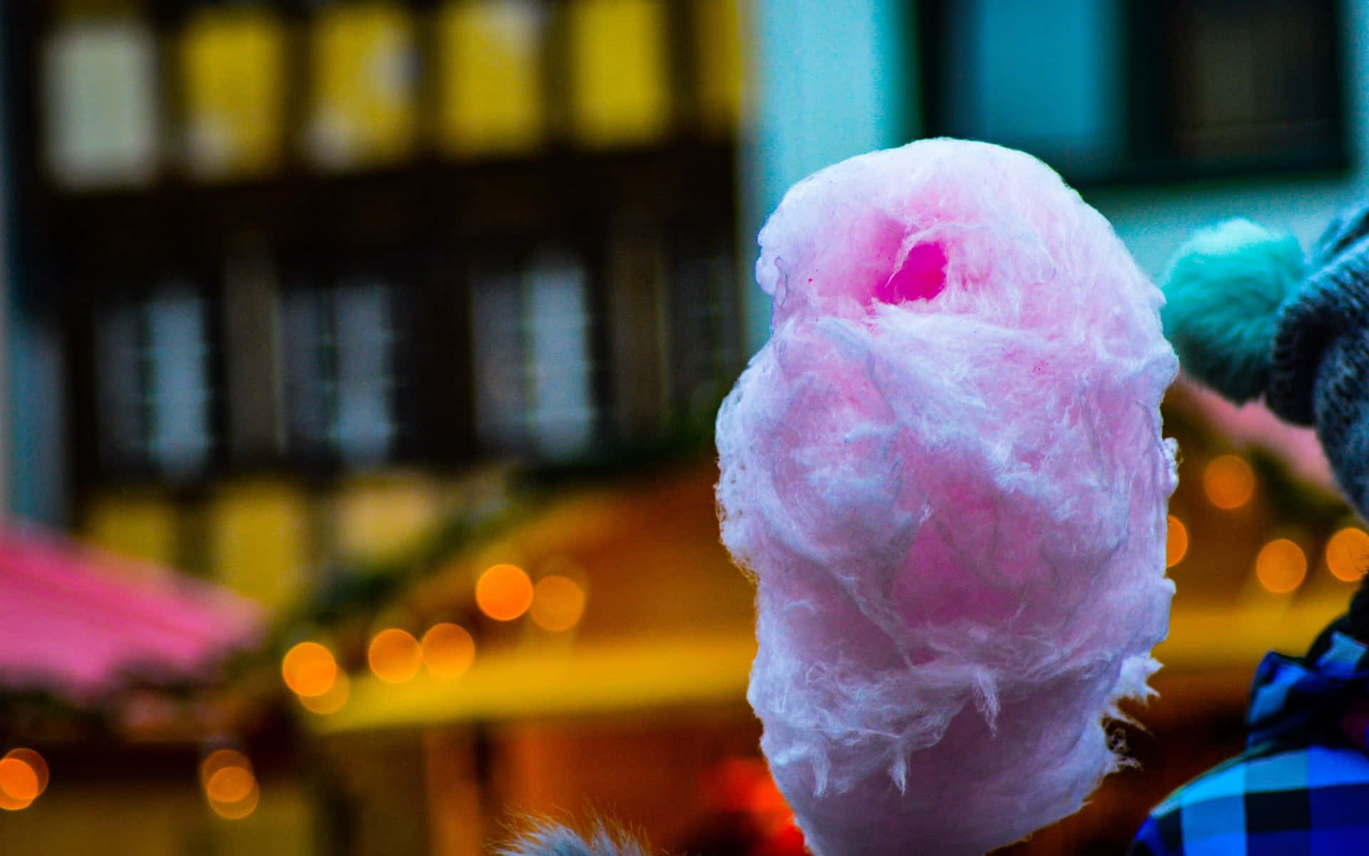 Pink Cotton Candy With Shop Wallpaper