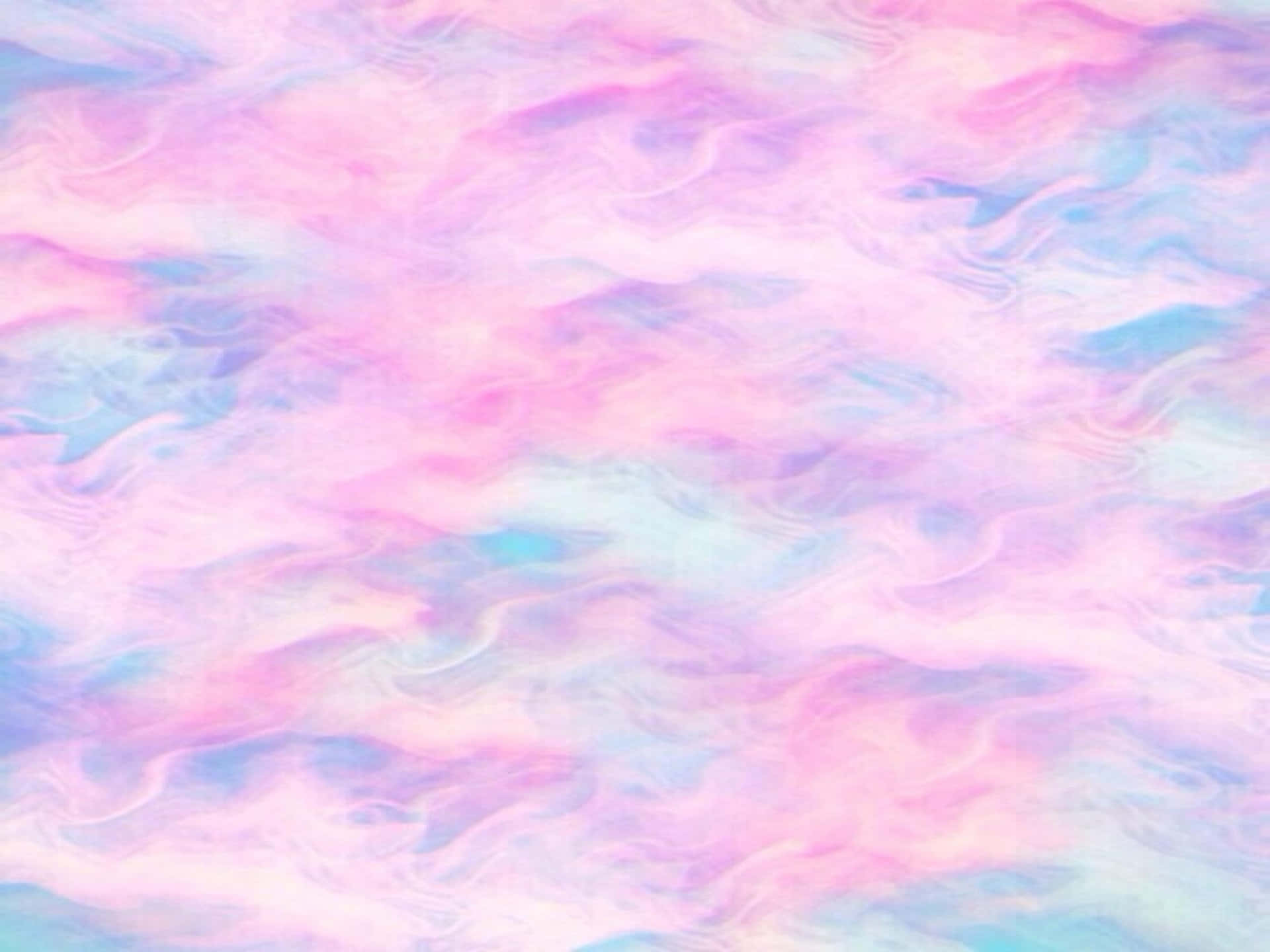 Einerosa Und Blaue Tapete Mit Vielen Wolken. Wallpaper