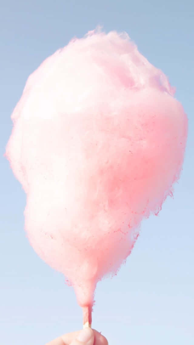 Image  Colorful Pink Cotton Candy Sweet Treat Wallpaper