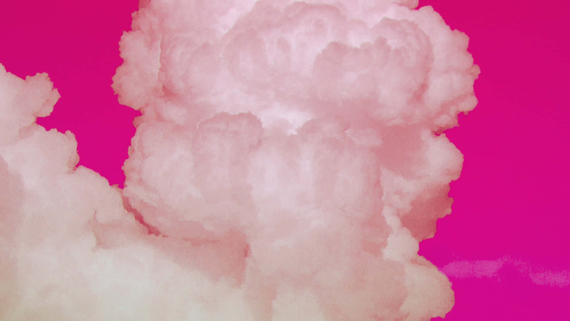 Sødt møder fluff: Nyd et uforglemmeligt lækkerbidsken med rosa sukkerfluffer. Wallpaper