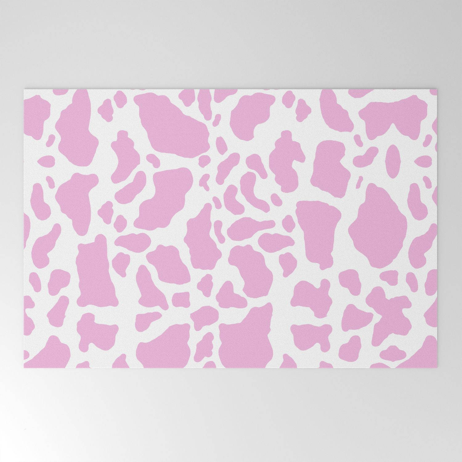 Pink Cow Print Mat Wallpaper