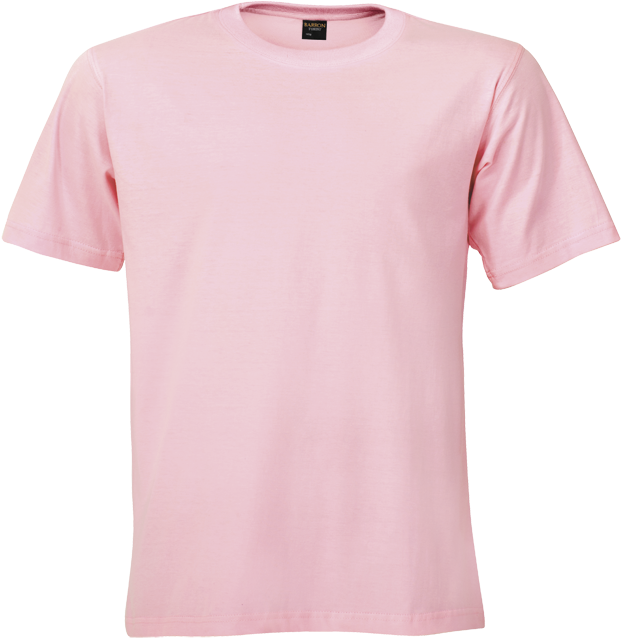 Pink Crewneck T Shirt Mockup PNG