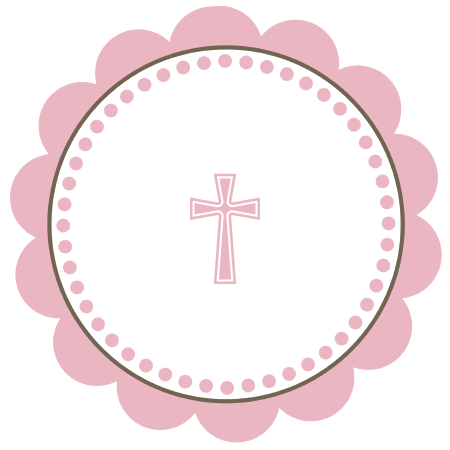 Pink Cross Logo Design PNG