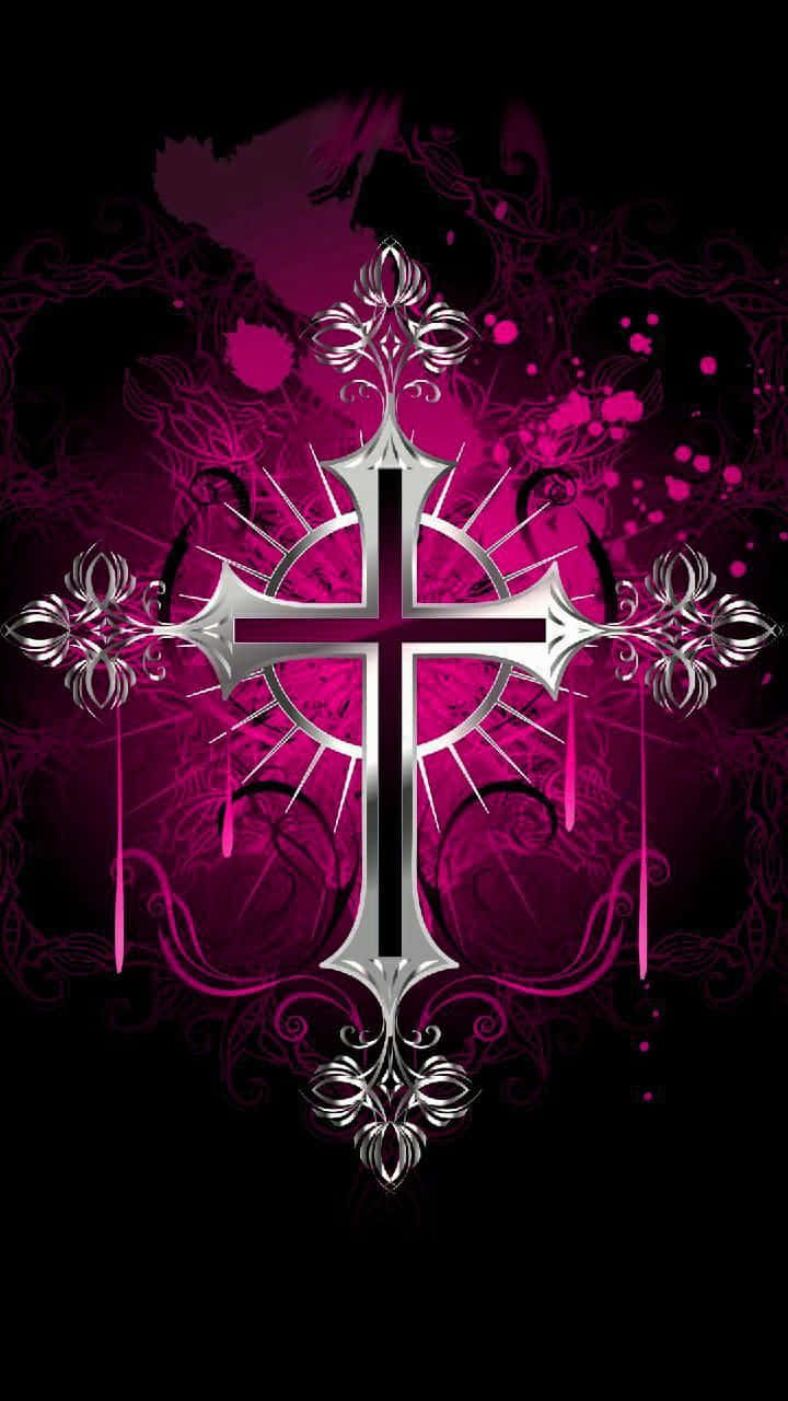 "God is love. Let us honor him and each other with the Pink Cross." Wallpaper
