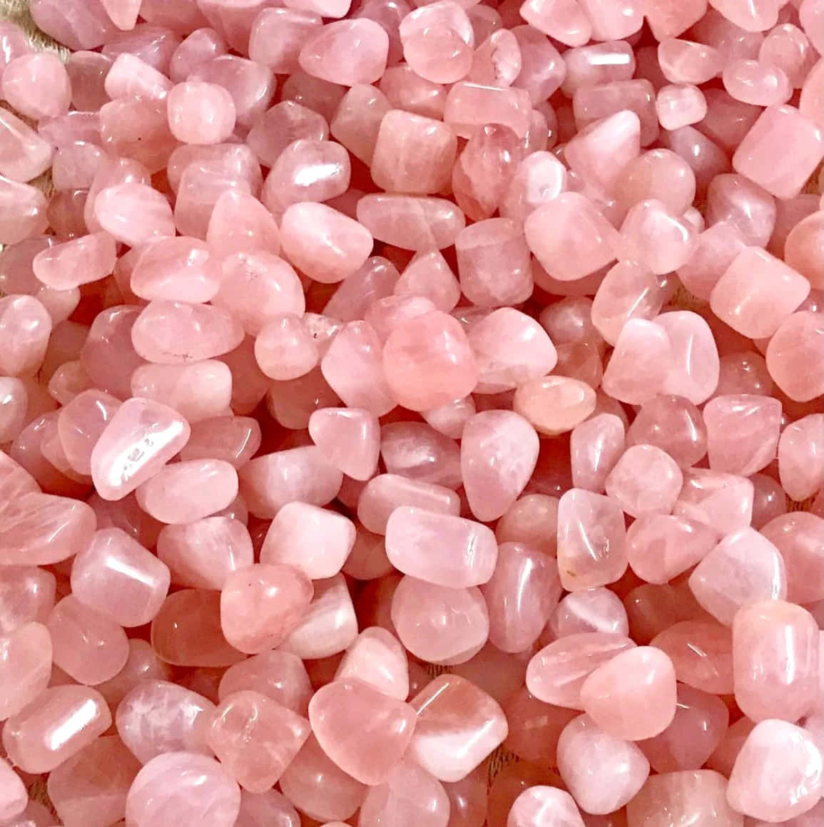 Stunning Pink Crystal Quartz Cluster Wallpaper