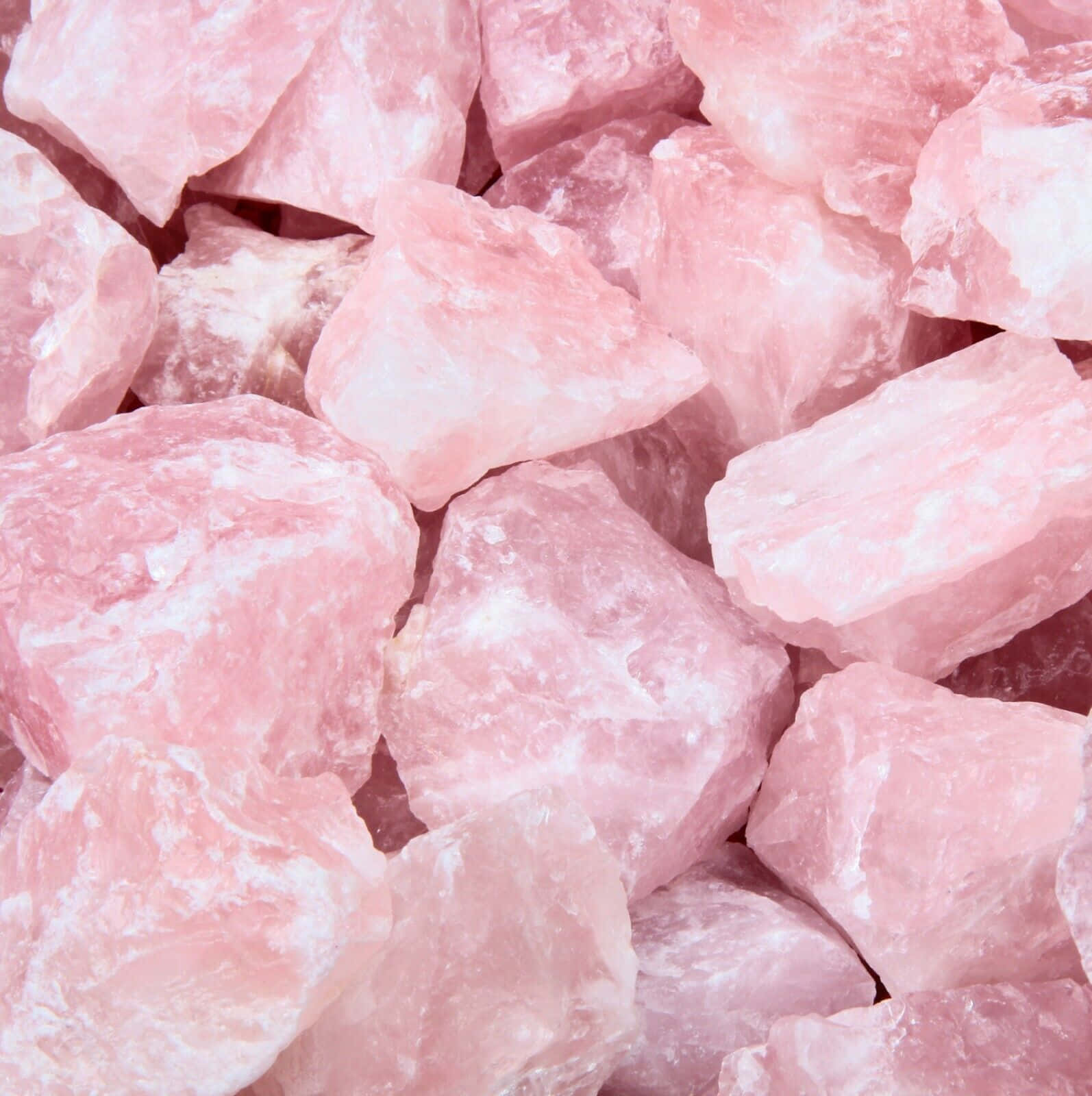 Captivating Pink Crystal Quartz Cluster Wallpaper