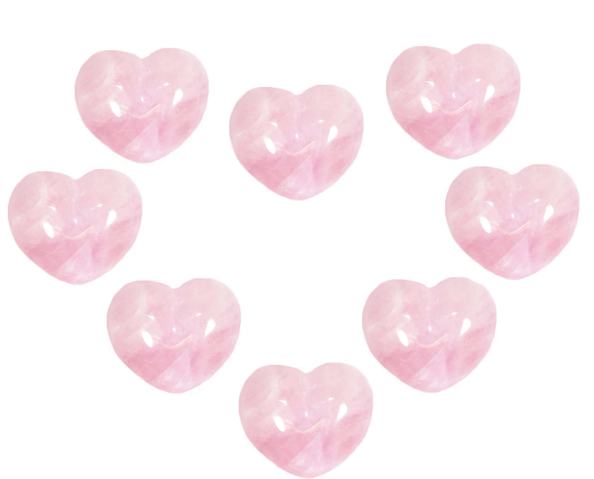 Enchanting Pink Crystal Quartz Cluster Wallpaper