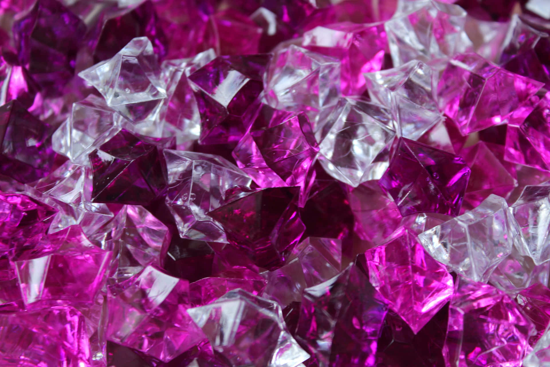 Majestic Pink Crystal Quartz Cluster Wallpaper