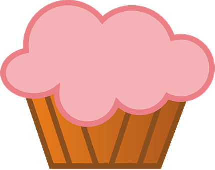 Pink Cupcake Clipart PNG