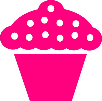 Pink Cupcake Clipart PNG