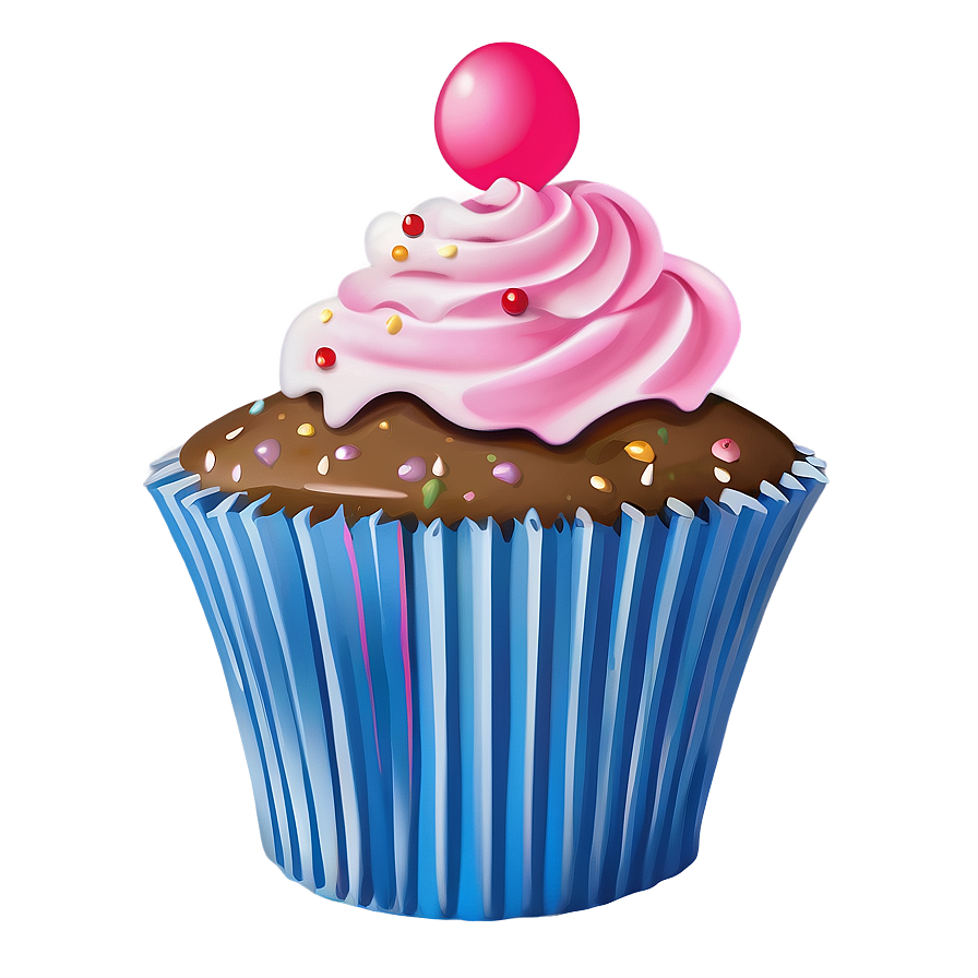 Pink Cupcake Png 05032024 PNG