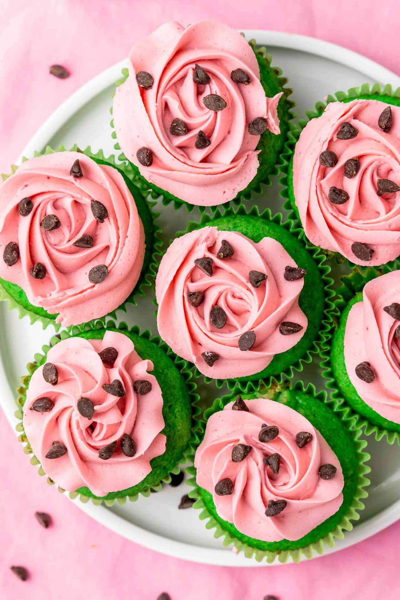 Delectable Pink Cupcakes Wallpaper