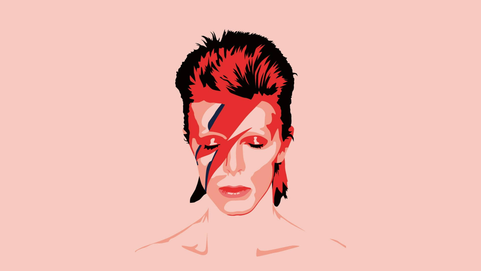 Pink David Bowie Art Background