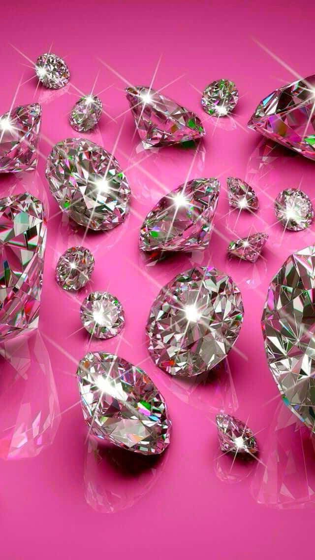 baddie wallpapers pink diamonds｜TikTok Search