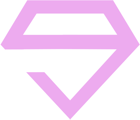 Pink Diamond Shape Kpop Logo PNG