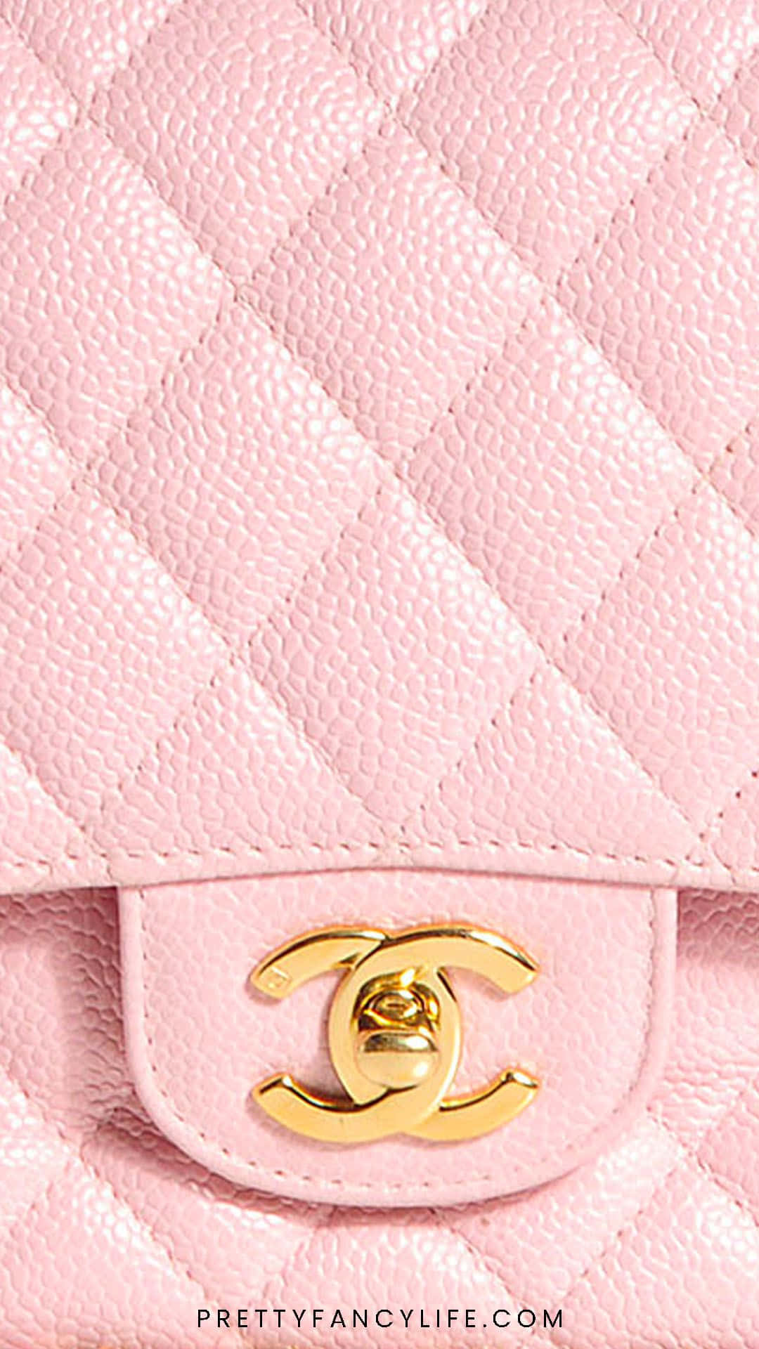 Download Chanel 's Pink Quilted Flap Bag Wallpaper