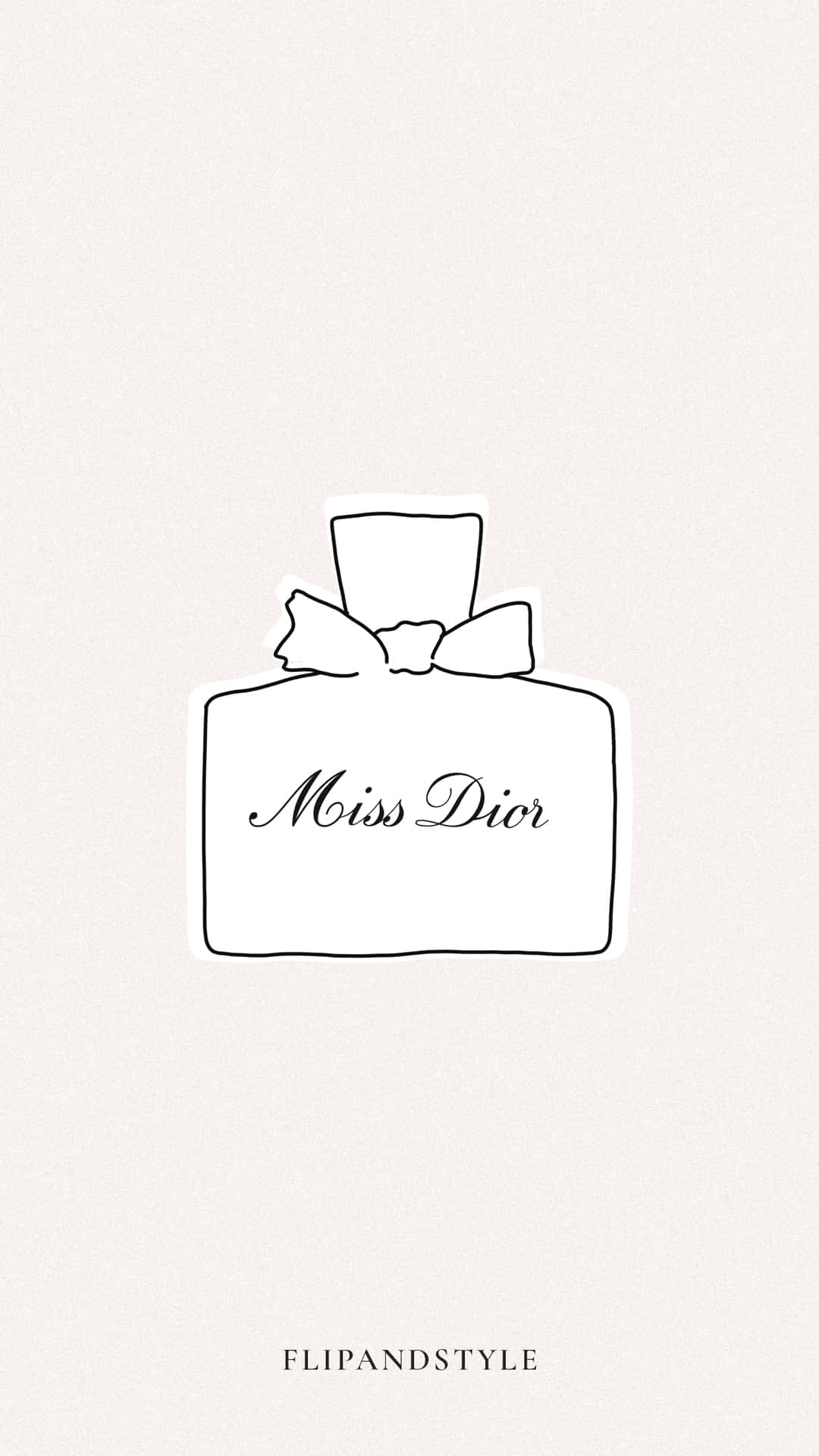 Miss Dior Perfume Bottle Logo Wallpaper
