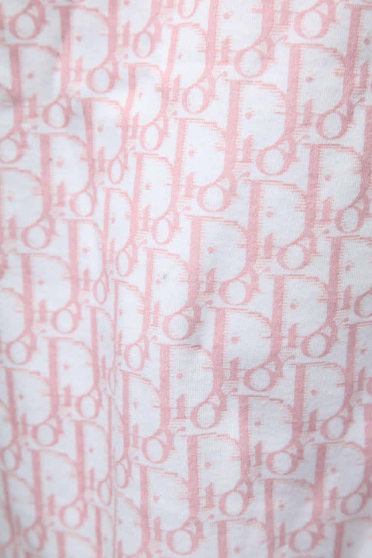 A Close Up Of A Pink And White Pattern Wallpaper
