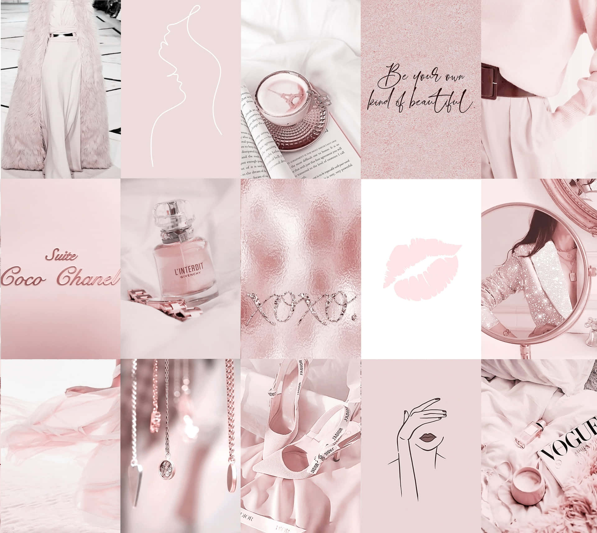 Download Pink And White Dior Phone Wallpaper  Wallpaperscom