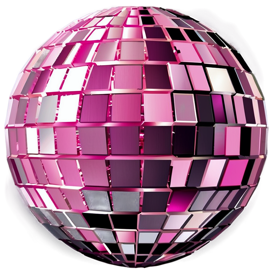 Pink Disco Ball Reflections PNG