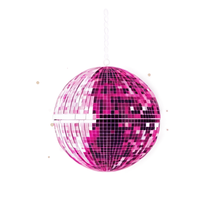 Pink Disco Ball Sparkle PNG
