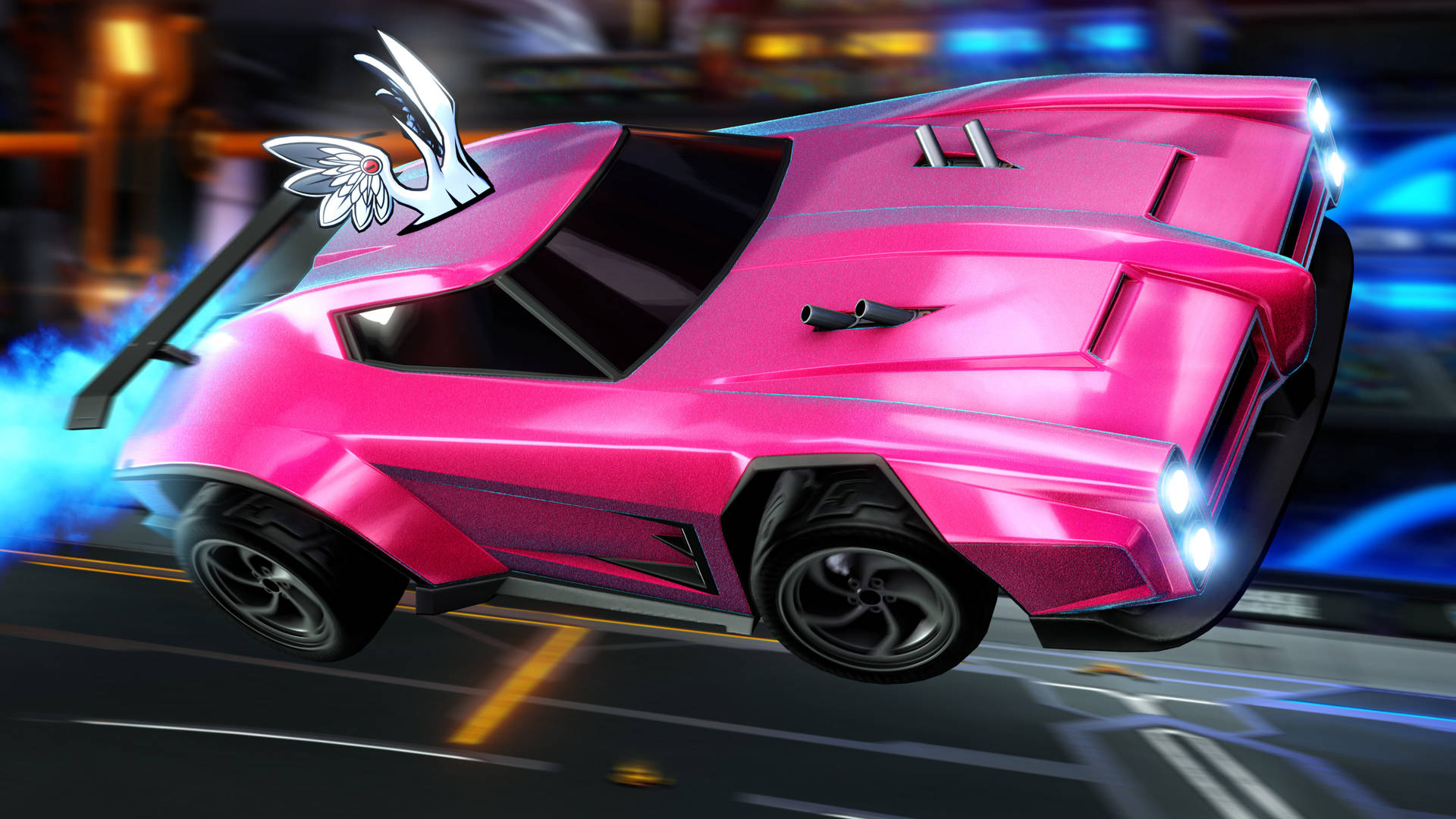 Pink Dominus Rocket League Car 2K Wallpaper
