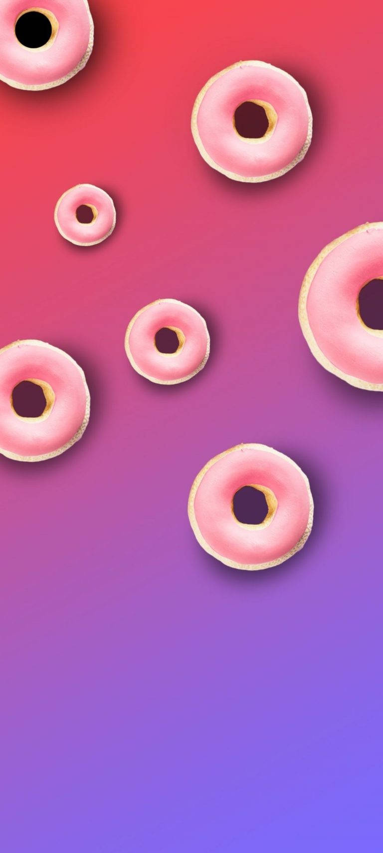 Pink Donut Punch Hul Wallpaper