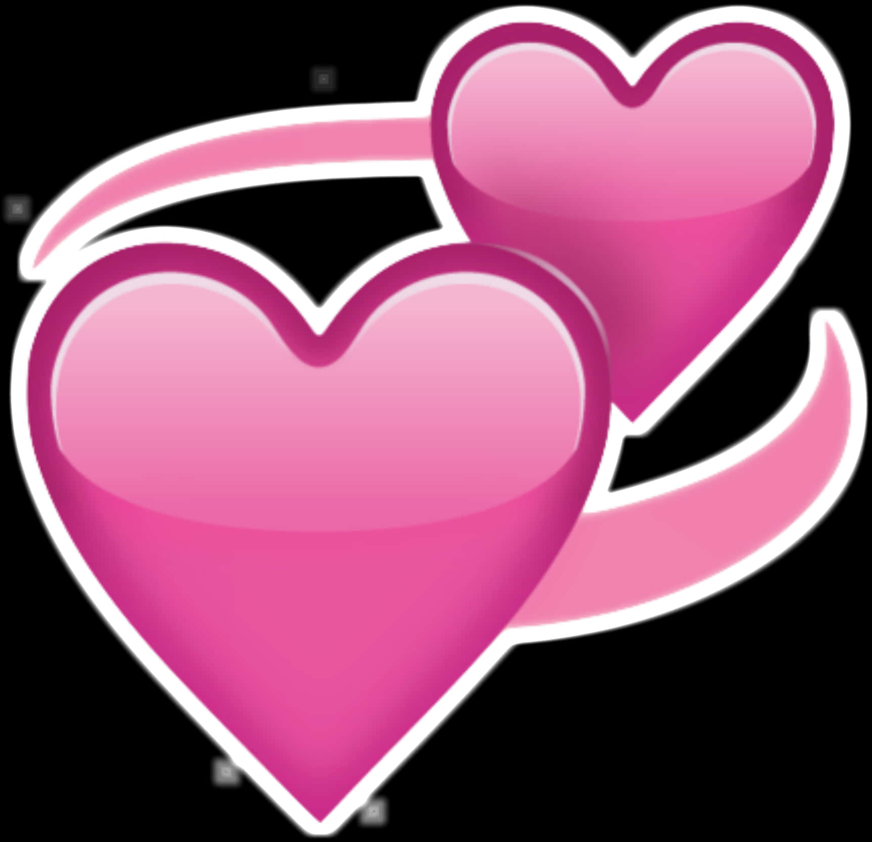 Pink Double Heart Emoji PNG