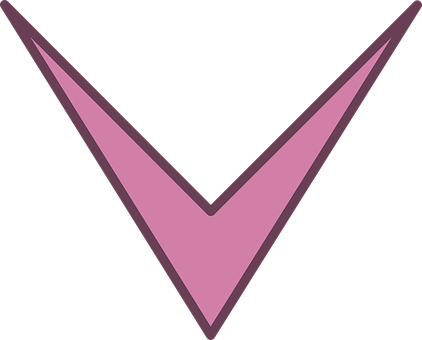 Pink Downward Arrow PNG