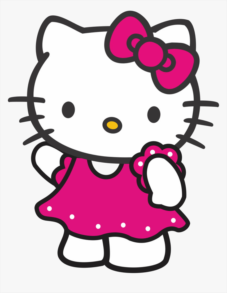 Download Pink Dress Cartoon Hello Kitty Pfp Wallpaper 