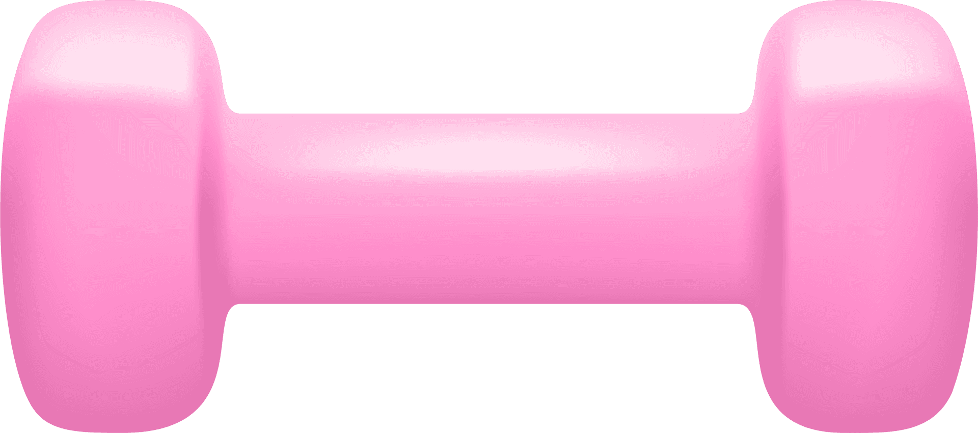 Pink Dumbbell Icon PNG