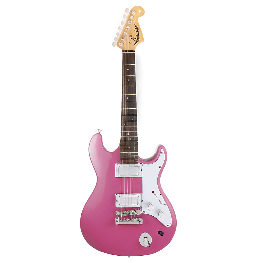 Pink Electric Guitar Png 05062024 PNG